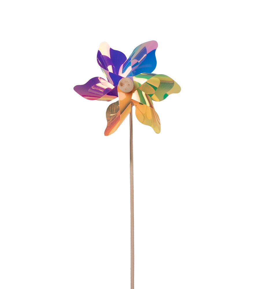 IRIS dekor műanyag szélforgó multicolor 9x28cm