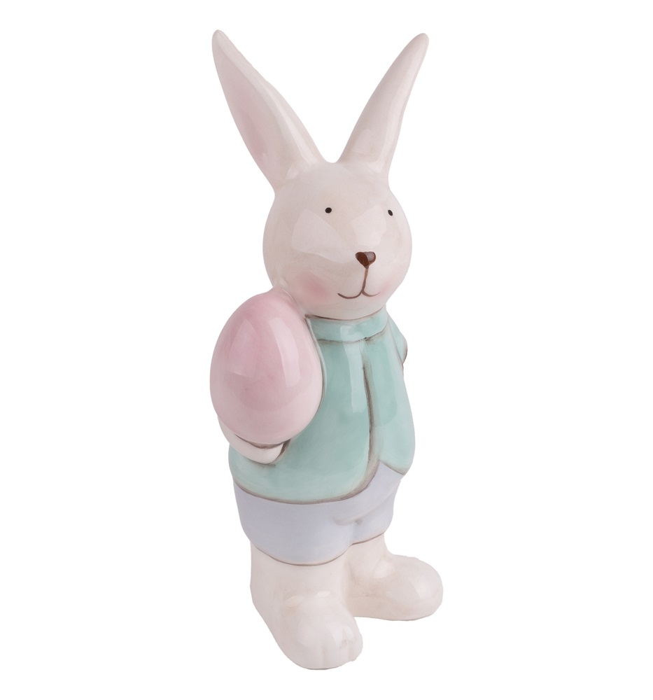 IRIS dekor porcelán nyúl fehér zöld tojással