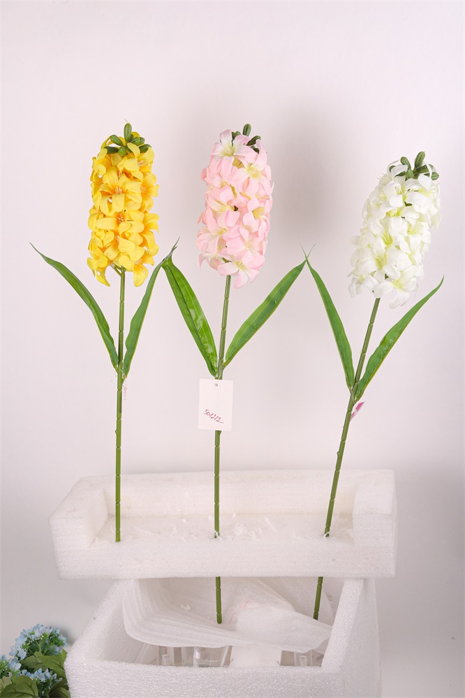 IRIS dekor virág jácint szálas 3 féle szín 60cm