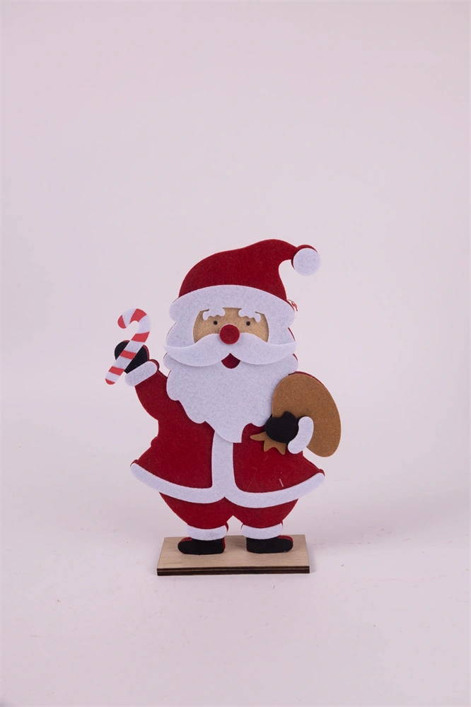 IRIS filc mikulás fa talpon, zsákkal 15 x 5 x 24cm