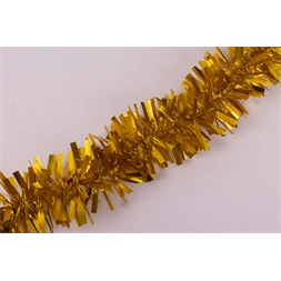 IRIS karácsonyi boa, széles lap, matt arany 9cm x 2m