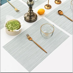 IRIS műanyag alátét, téglalap alakú, zöld csíkos 45 x 30 cm