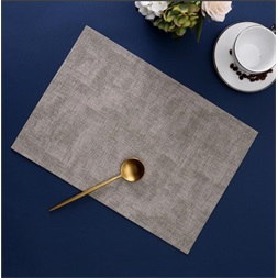 IRIS műbőr alátét, téglalap alakú, 2 oldalú, szürke 43 x 30 cm