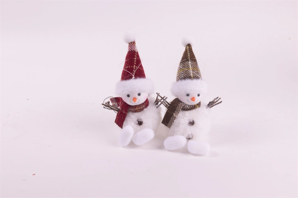 IRIS textil akasztós hóember, 20 cm