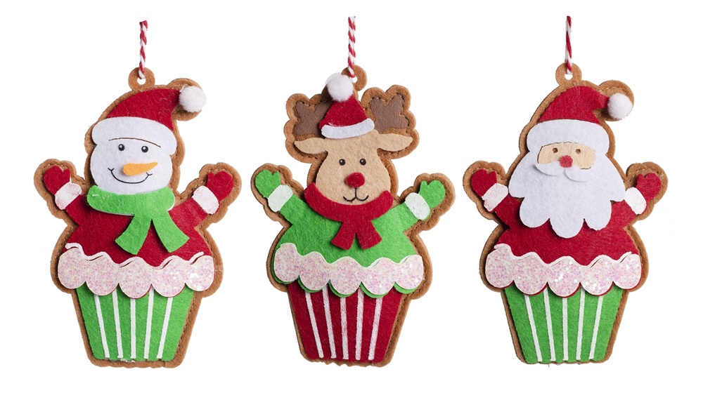 IRIS textil akasztós karácsonyi muffin