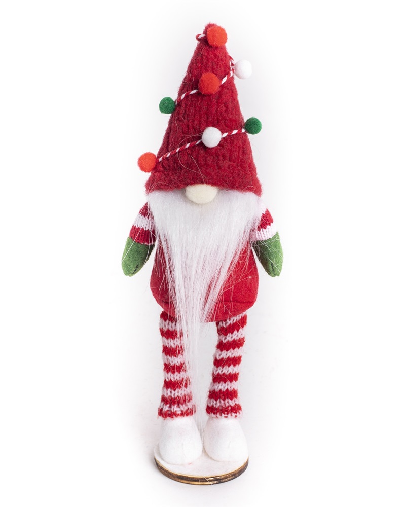 IRIS textil álló orrszakáll piros/zöld 20 cm