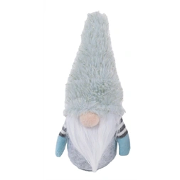 IRIS textil orrszakáll, bundás sapka, arany csillámos, szürke 18cm