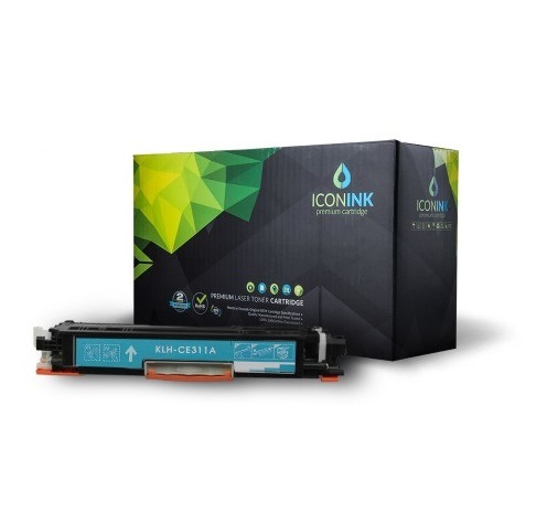 Iconink HP CE311A Canon CRG-129 CRG-329 CRG-429 CRG-529 CRG-729 CRG-929  utángyártott 1000 oldal cián toner