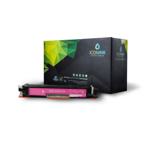 Iconink HP CE313A Canon CRG-129 CRG-329 CRG-429 CRG-529 CRG-729 CRG-929  utángyártott 1000 oldal magenta toner