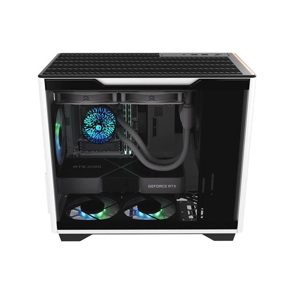 InWin A3 táp nélküli ablakos MT Mini Tower számítógépház fehér