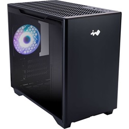 InWin A3 táp nélküli ablakos MT Mini Tower számítógépház fekete