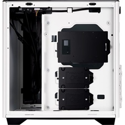 InWin A5 táp nélküli ablakos Mid Tower számítógépház fehér