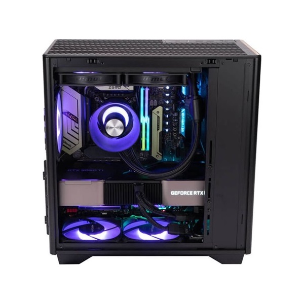 InWin A5 táp nélküli ablakos Mid Tower számítógépház fekete