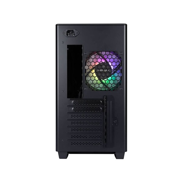 InWin A5 táp nélküli ablakos Mid Tower számítógépház fekete