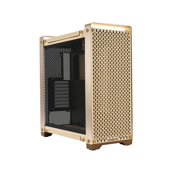 InWin DUBILI Assembled táp nélküli ablakos Full Tower számítógépház arany