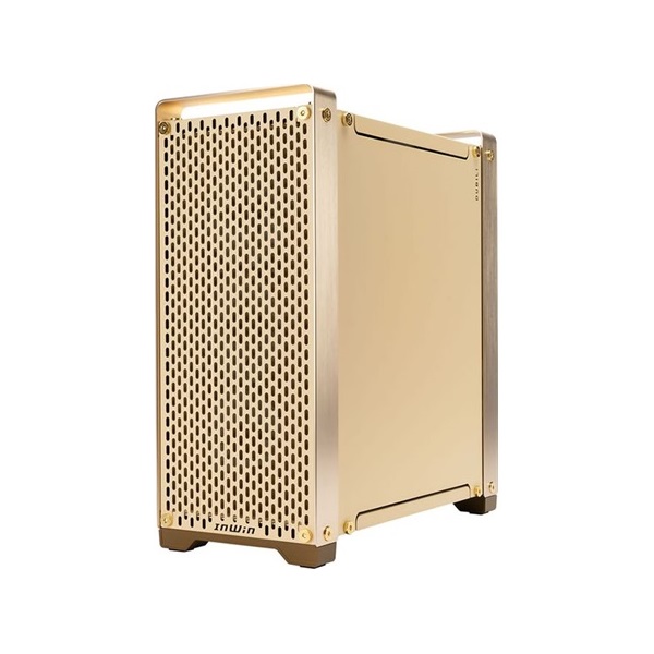 InWin DUBILI Assembled táp nélküli ablakos Full Tower számítógépház arany
