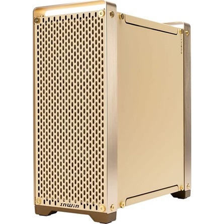 InWin DUBILI Assembled táp nélküli ablakos Full Tower számítógépház arany