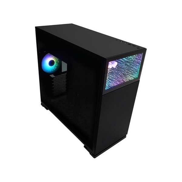 InWin N127 táp nélküli ablakos Mid Tower számítógépház fekete