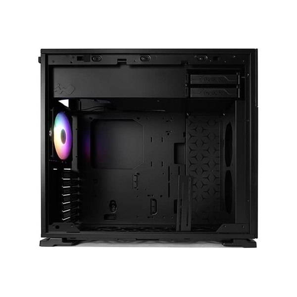 InWin N127 táp nélküli ablakos Mid Tower számítógépház fekete
