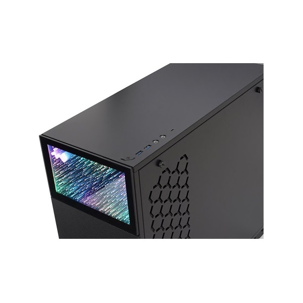InWin N127 táp nélküli ablakos Mid Tower számítógépház fekete