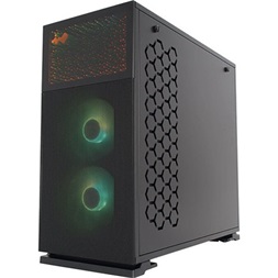 InWin N127 táp nélküli ablakos Mid Tower számítógépház fekete