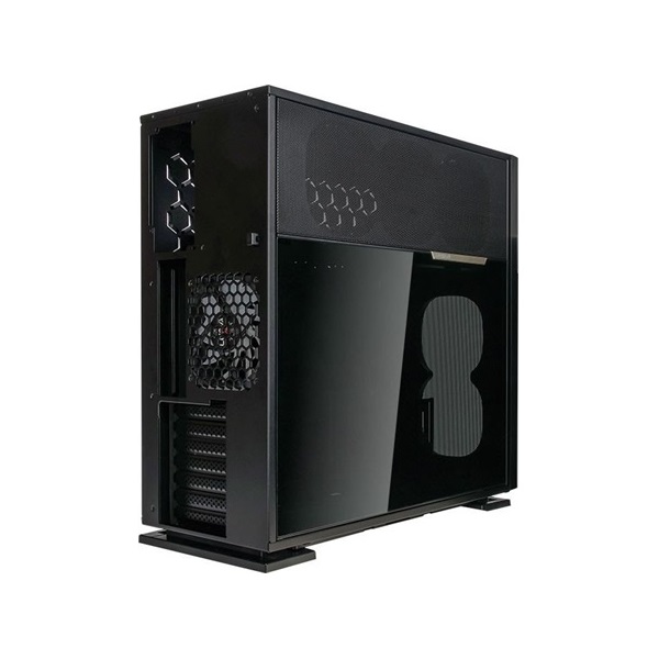 InWin N515 táp nélküli ablakos Mid Tower számítógépház fekete