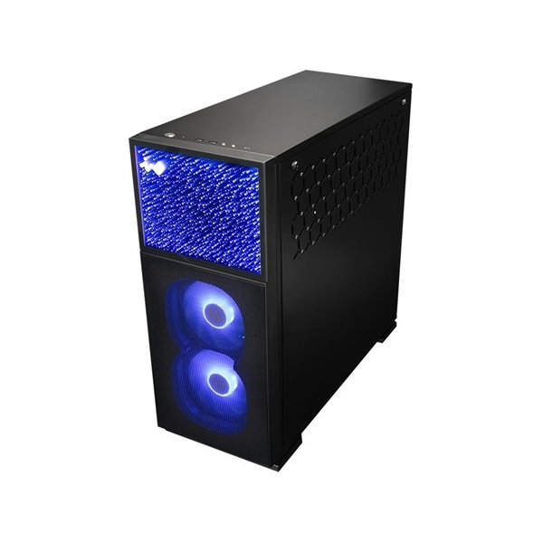 InWin N515 táp nélküli ablakos Mid Tower számítógépház fekete