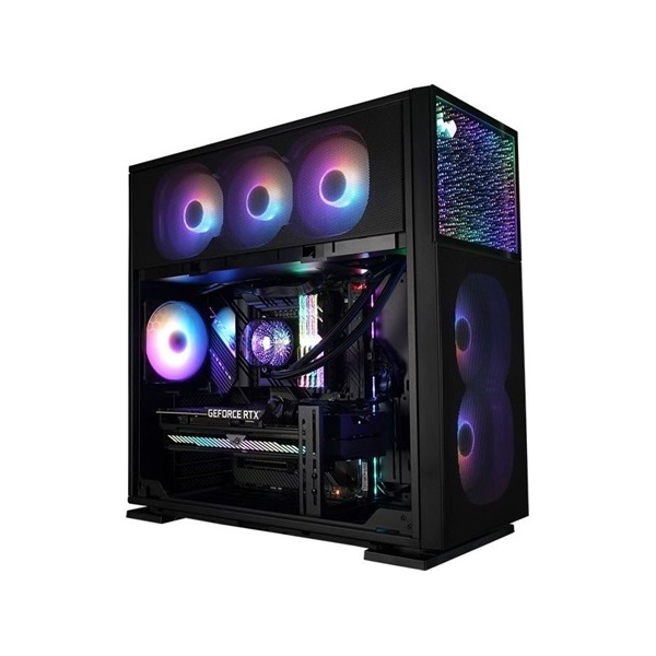 InWin N515 táp nélküli ablakos Mid Tower számítógépház fekete