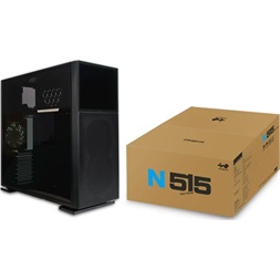 InWin N515 táp nélküli ablakos Mid Tower számítógépház fekete