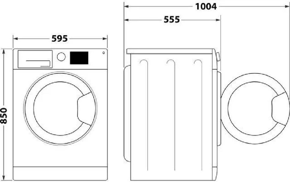 Indesit BDE 96436 EWSV EE fehér, elöltöltős, max.1400ford., 9 kg/6 kg, mosó-szárítógép