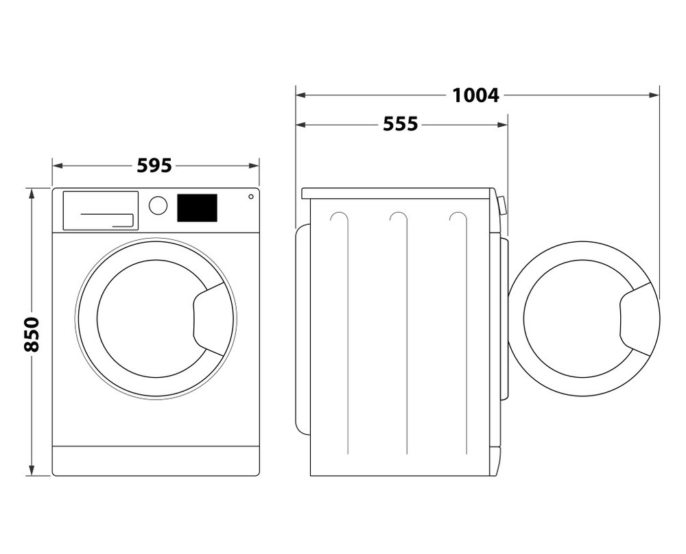 Indesit BDE 96436 EWSV EE fehér, elöltöltős, max.1400ford., 9 kg/6 kg, mosó-szárítógép