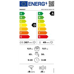 Indesit BDE 96436 EWSV EE mosó-szárítógép
