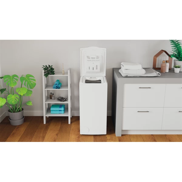 Indesit BTW S60400 EU/N fehér, felültöltős, max.1000ford., 6 kg, mosógép