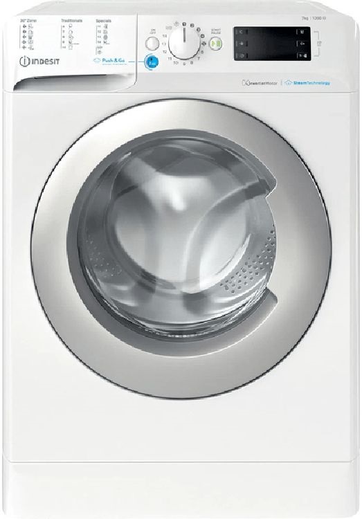 Indesit BWE 71295X WSV EE fehér, elöltöltős, max.1200ford., 7 kg, mosógép