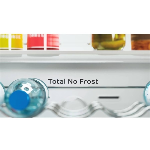 Indesit INFC8 TT33X inox, alulfagyasztós, Hűtő:231L, Fagyasztó:104L, Total No frost hűtőszekrény (Újszerű)