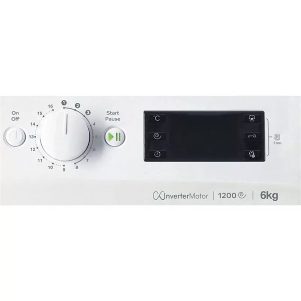 Indesit MTWSE 61294 WK EE fehér, elöltöltős, keskeny, max.1200ford., 6 kg, mosógép (Újszerű)