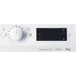 Indesit MTWSE 61294 WK EE fehér, elöltöltős, keskeny, max.1200ford., 6 kg, mosógép (Újszerű)