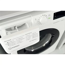 Indesit MTWSE 61294 WK EE fehér, elöltöltős, keskeny, max.1200ford., 6 kg, mosógép (Újszerű)