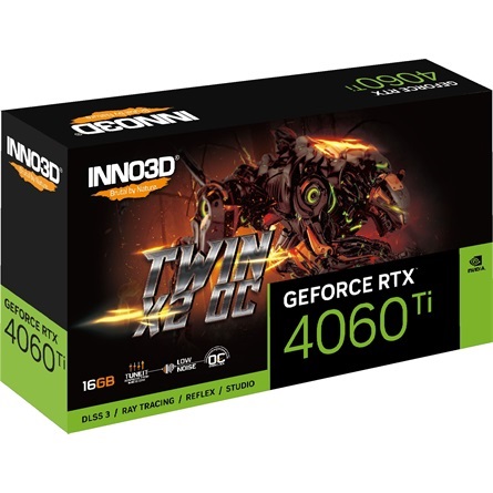 Inno3D GeForce RTX 4060 Ti Twin X2 OC 16GB GDDR6 128-bit grafikus kártya