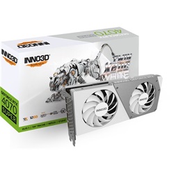 Inno3D GeForce RTX 4070 SUPER Twin X2 White OC nVidia 12GB GDDR6X 192bit PCIe videókártya