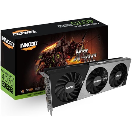 Inno3D GeForce RTX 4070 SUPER X3 OC nVidia 12GB GDDR6X 192bit PCIe videókártya