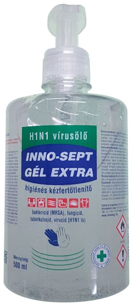 Inno Sept Gél 500ml pumpás extra kézfertőtlenitő gél