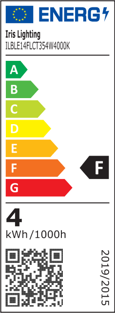 Iris Lighting Filament Bulb Longtip E14 FLCT35 4W/4000K/360lm aranyszínű gyertya LED fényforrás