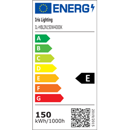Iris Lighting IL-HBLIN150W4000K 150W 130lm/W 60x100 fok LED lineáris csarnokvilágító lámpa