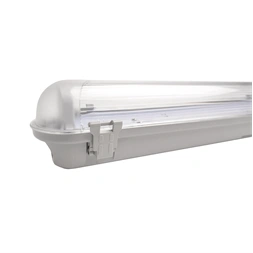 Iris Lighting JF258 T8 LED fénycsőre előkészített por- és páramentes lámpatest IP65 150cm fém békazárral (Újszerű)
