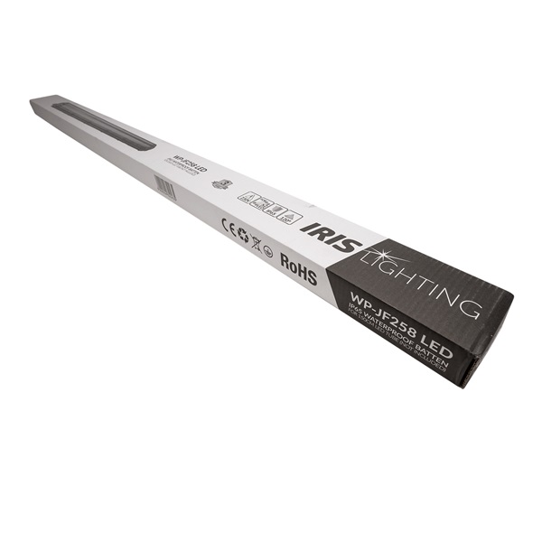 Iris Lighting JF258 T8 LED fénycsőre előkészített por- és páramentes lámpatest IP65 150cm fém békazárral