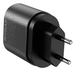 Izoxis USB fali töltő + Izoxis USB - USB Type-C/microUSB/Lightning kábel