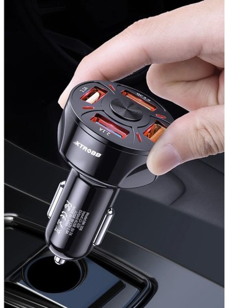 Izoxis USB autós töltő + Izoxis USB - USB Type-C/microUSB/Lightning kábel