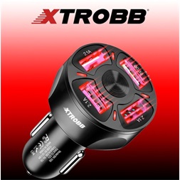 Izoxis USB autós töltő + Izoxis USB - USB Type-C/microUSB/Lightning kábel