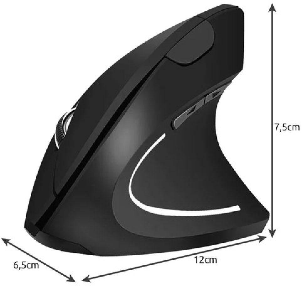 Izoxis ergonómikus vezeték nélküli egér